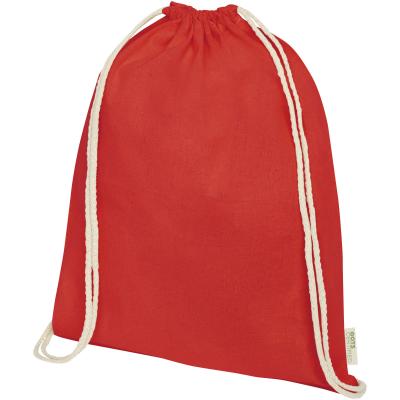 Image of Orissa 100 g/m² GOTS organic cotton drawstring backpack